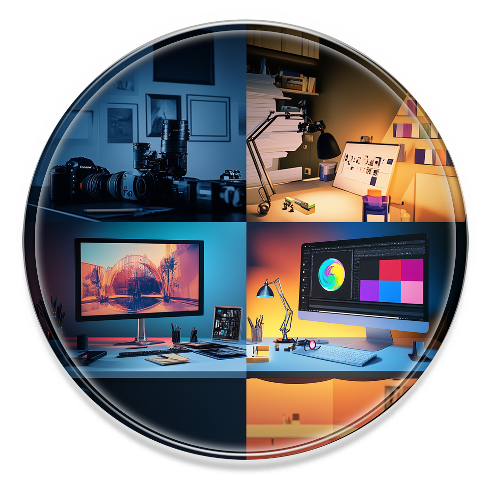 Vielfalt individueller Werbedesigns – Logos, Videos, Webseiten & Print, kreativ umgesetzt mit Mixino